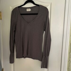 Nation LTD Brown Long Sleeve Tee